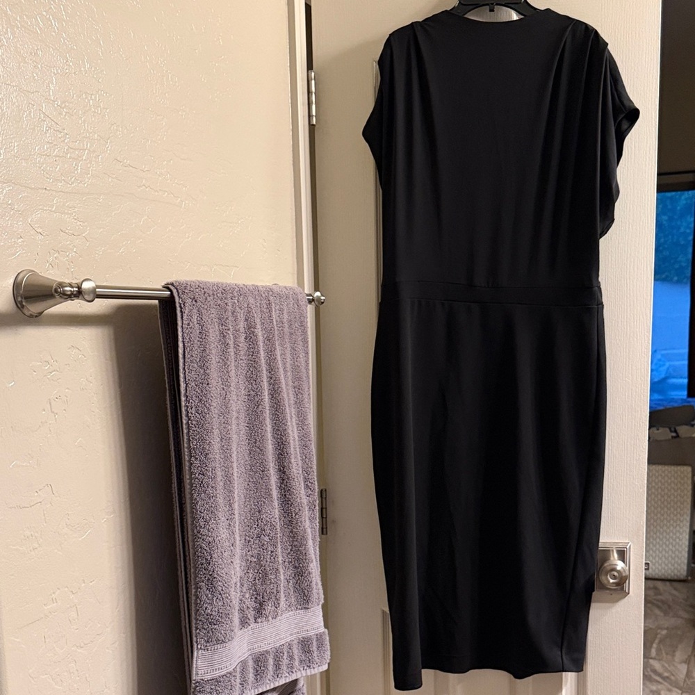 Express Classic Black Midi Dress